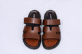 ACEFIT Men’s Brown Leather Slides