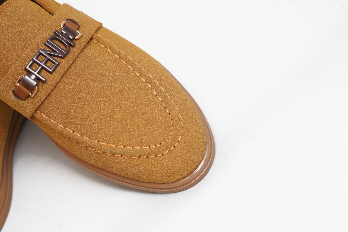 Men’s Tan Suede Slip-On Loafers
