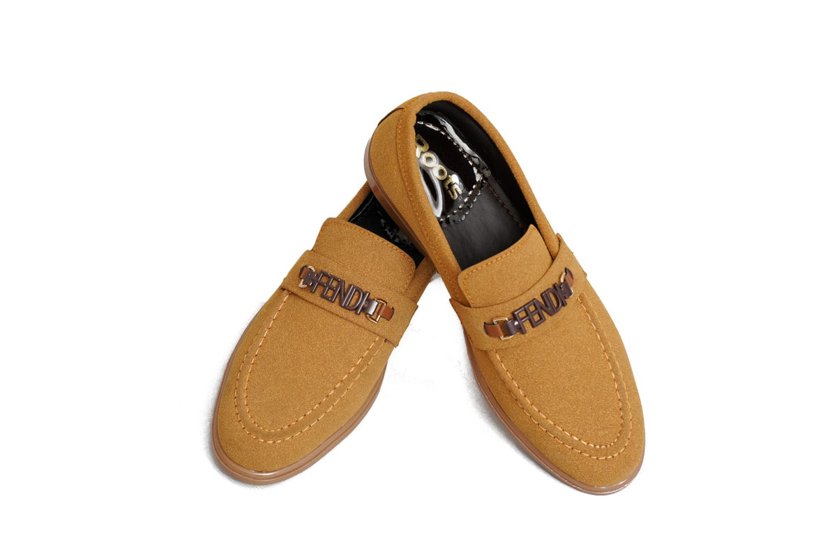 Men’s Tan Suede Slip-On Loafers